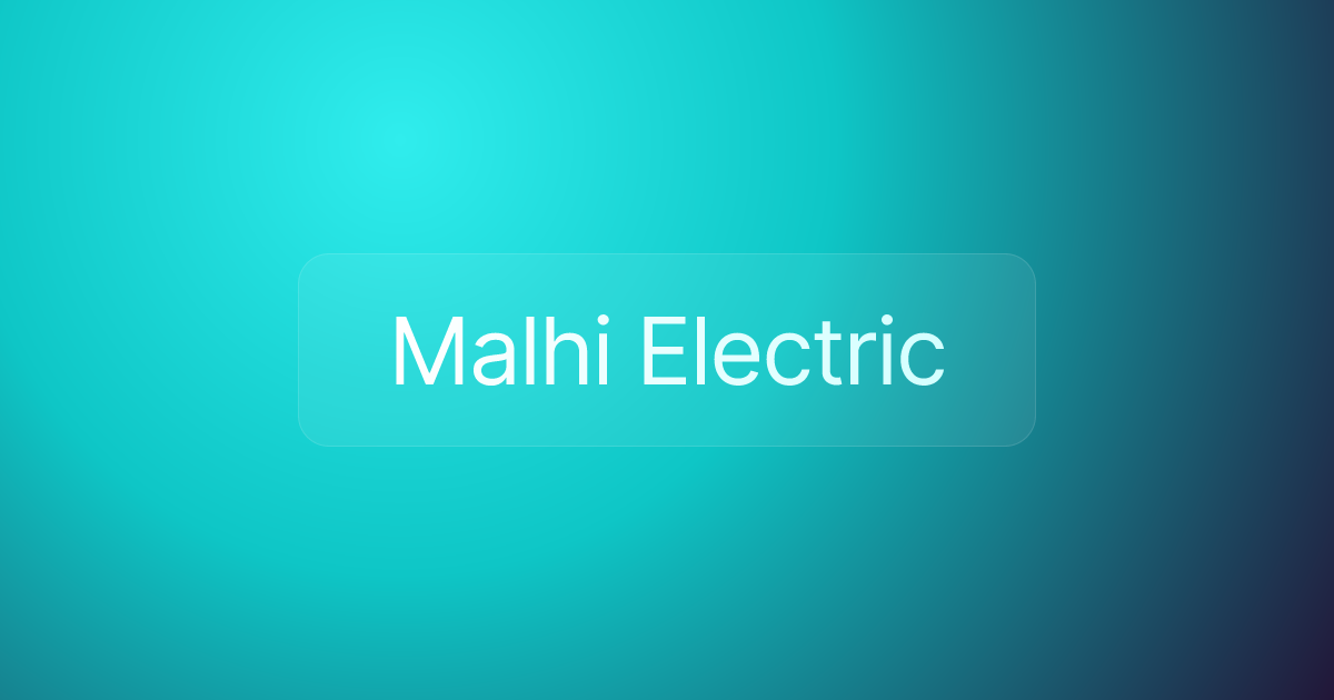 Malhi Electric