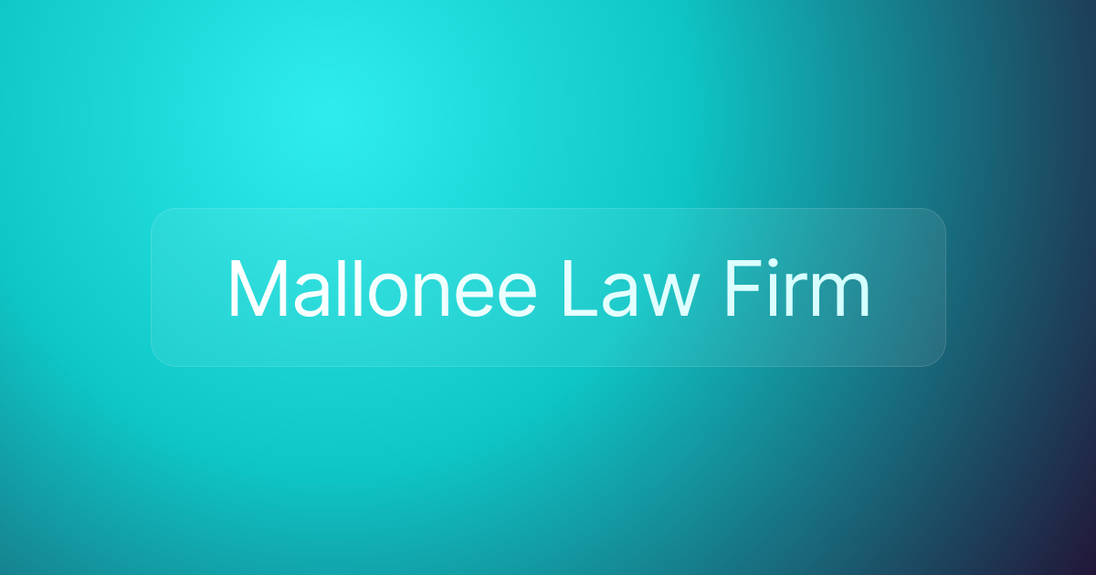 Mallonee Law Firm