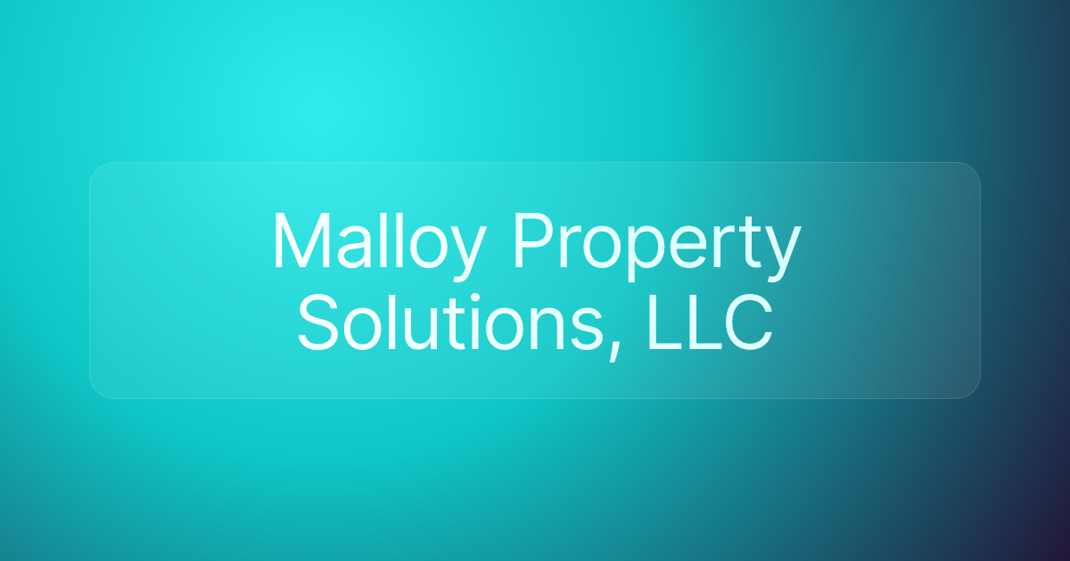 Malloy Property Solutions, LLC