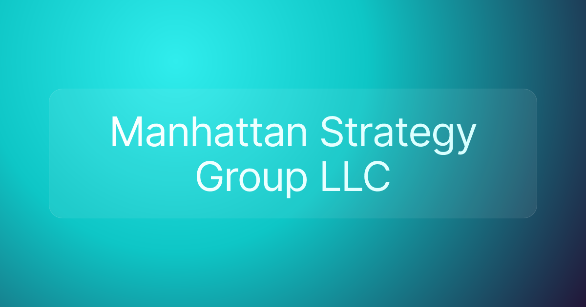 Manhattan Strategy Group LLC