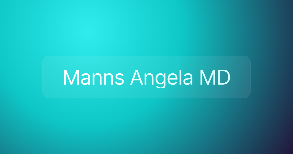 Manns Angela MD