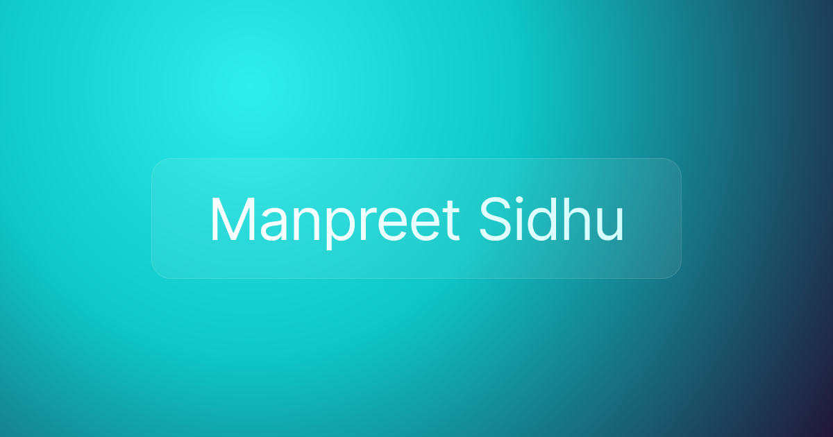 Manpreet Sidhu