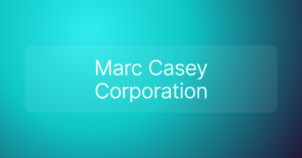 Marc Casey Corporation