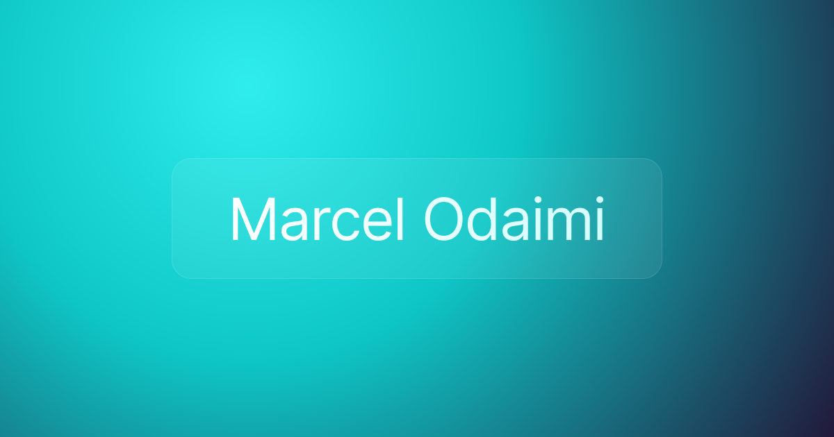 Marcel Odaimi
