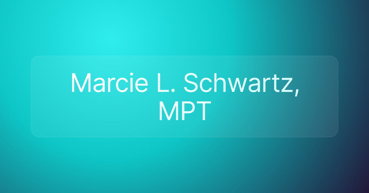 Marcie L. Schwartz, MPT