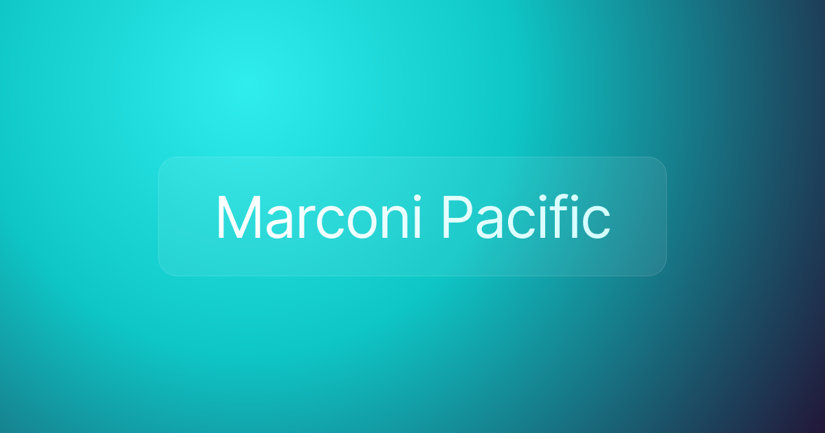 Marconi Pacific