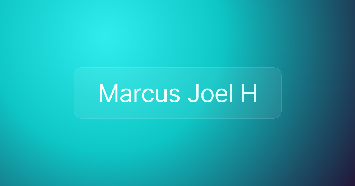 Marcus Joel H