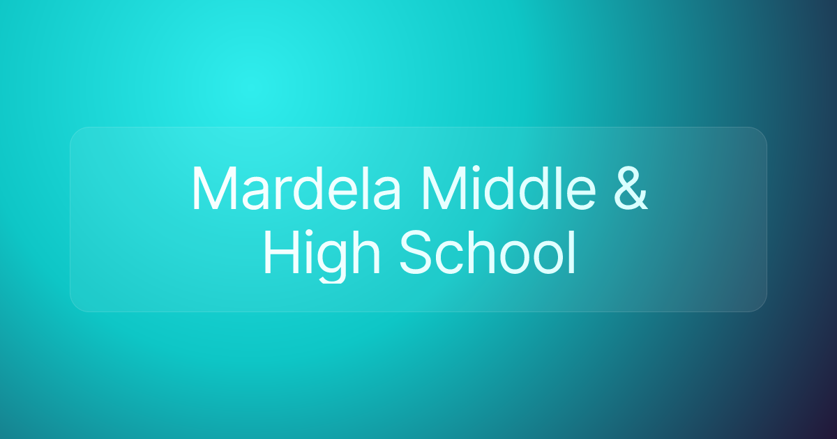 Mardela Middle & High School