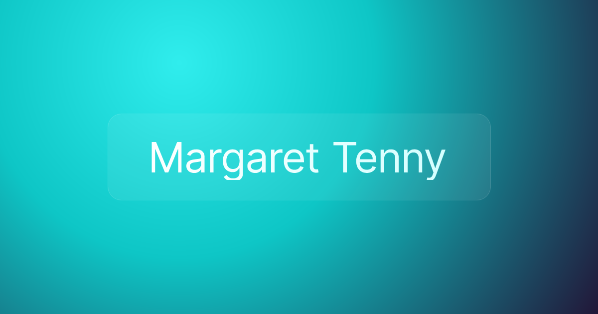Margaret Tenny