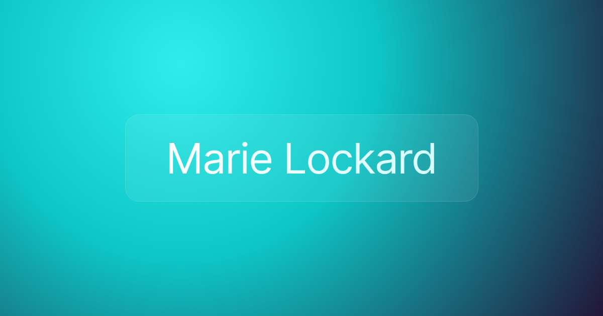 Marie Lockard