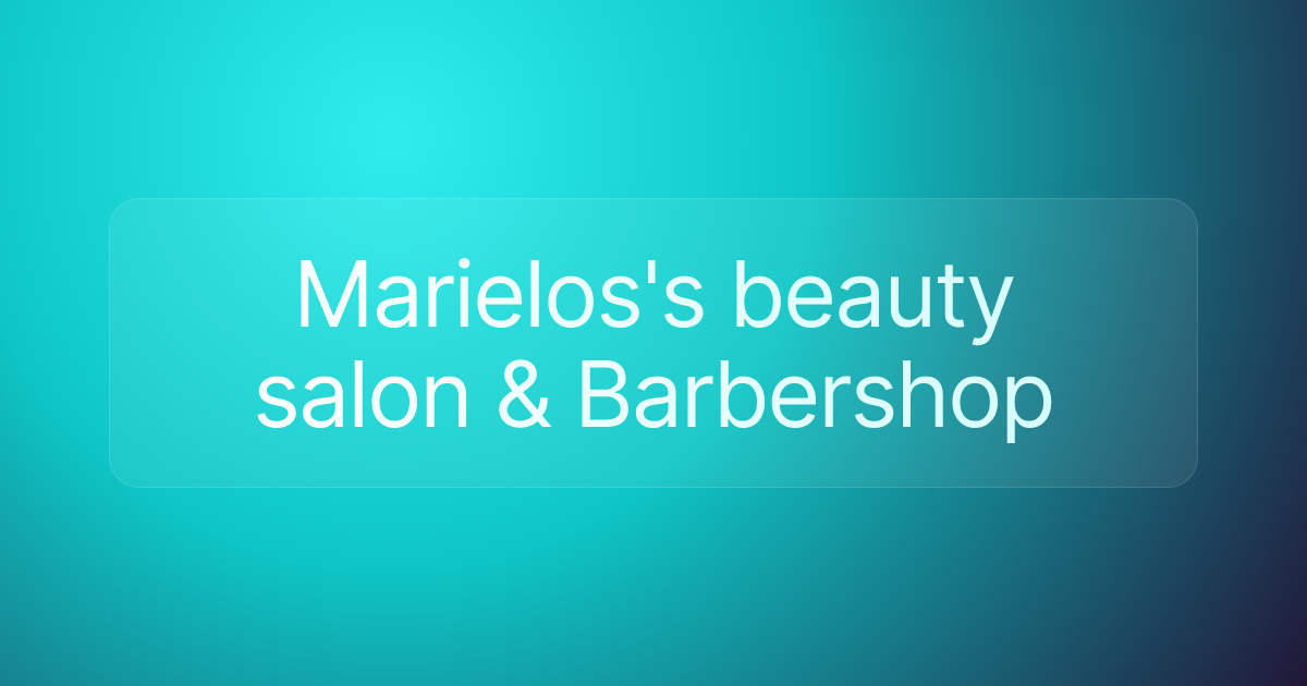 Marielos's beauty salon & Barbershop