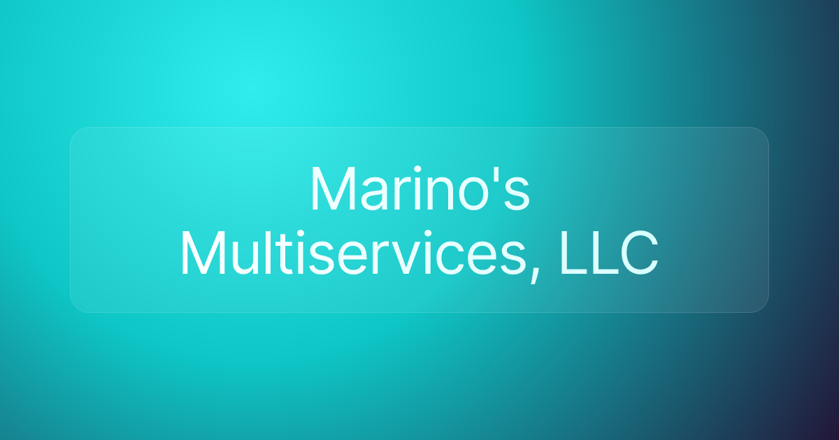 Marino's Multiservices, LLC