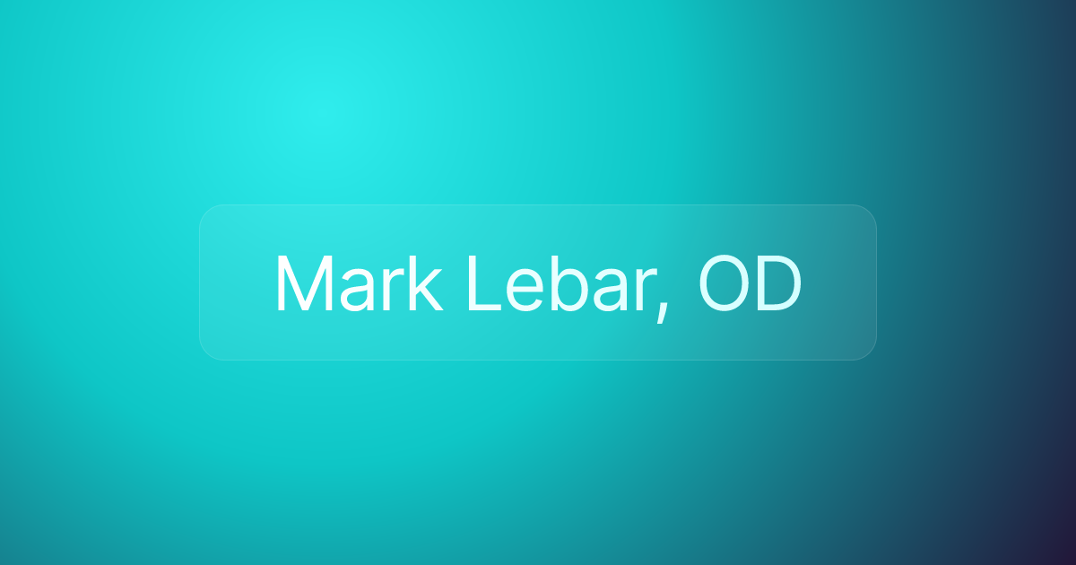 Mark Lebar, OD