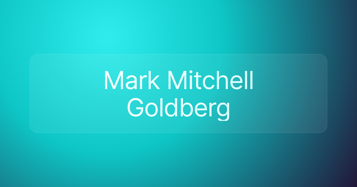 Mark Mitchell Goldberg