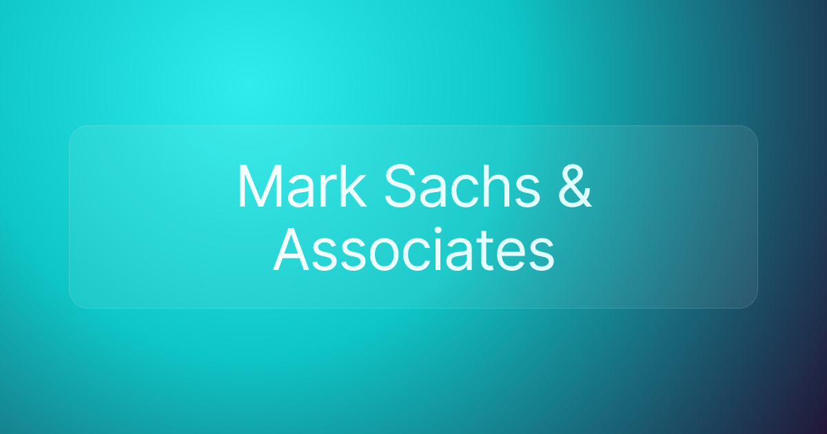Mark Sachs & Associates