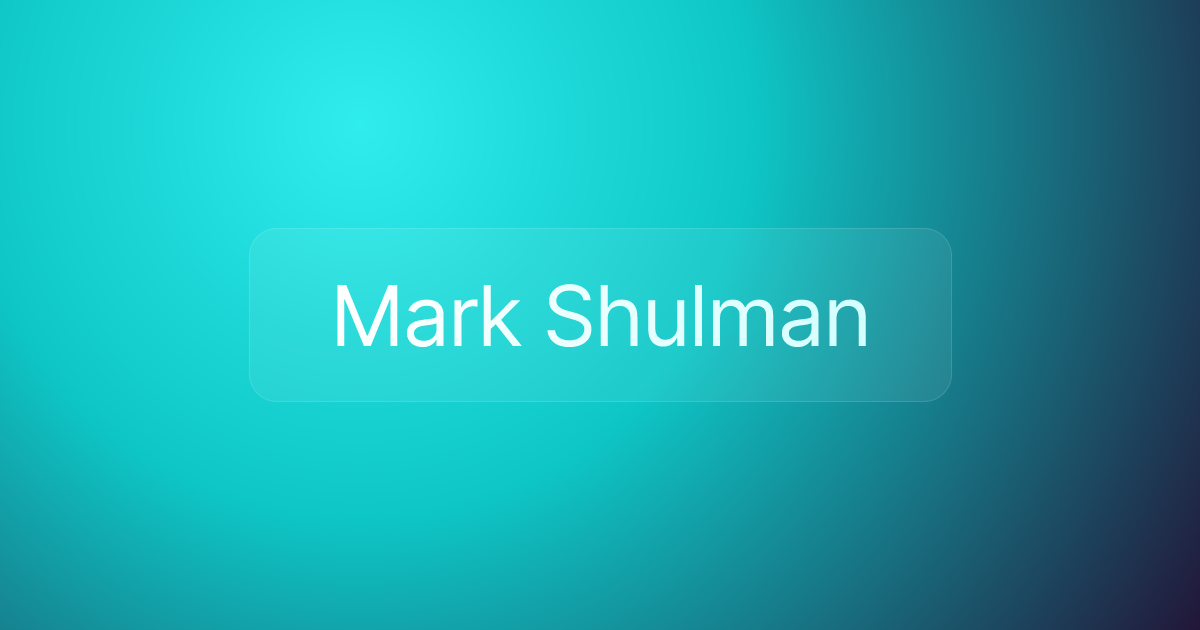 Mark Shulman