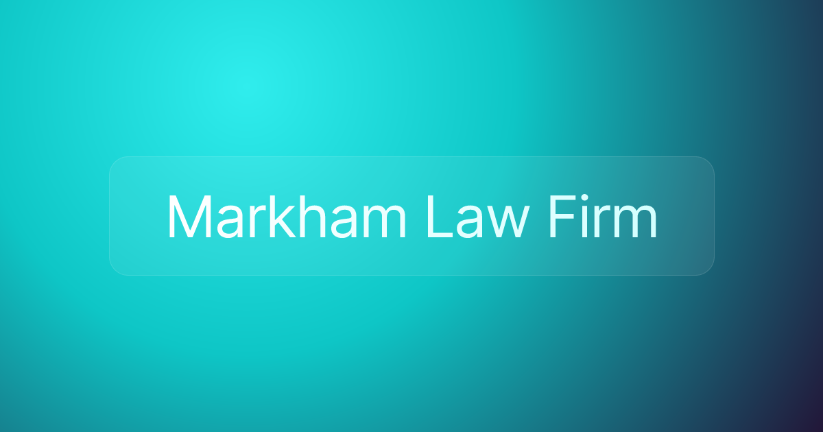 Markham Law Firm