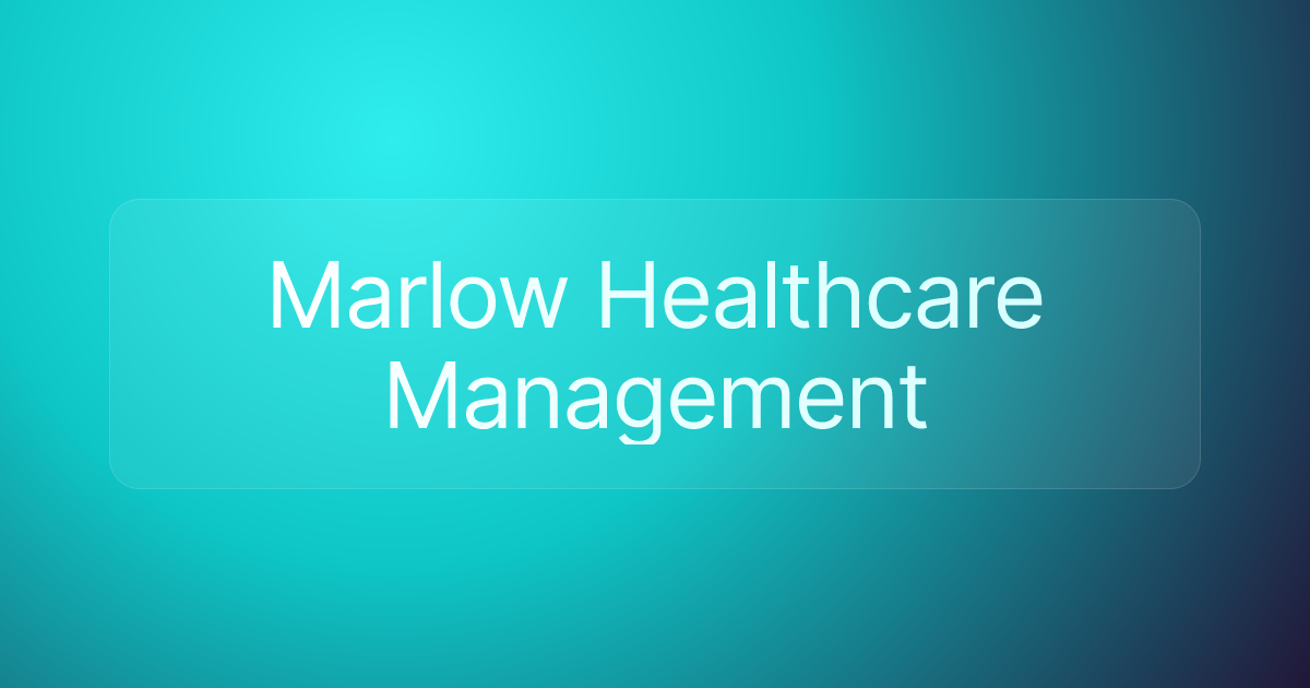 Marlow Healthcare Management