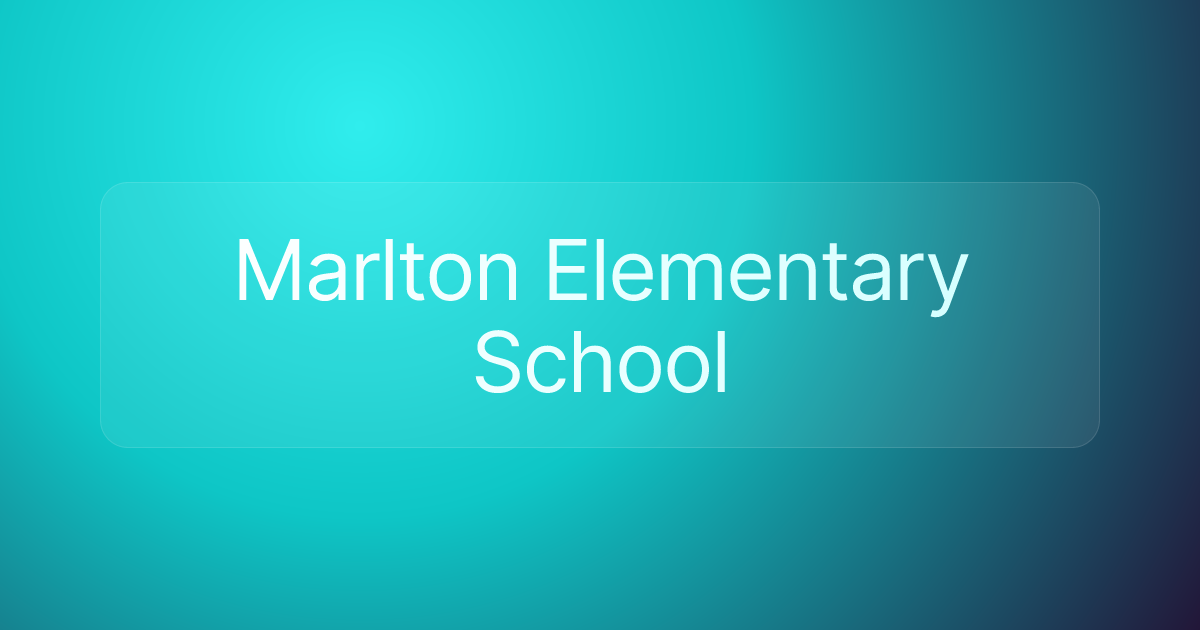 Marlton Elementary School