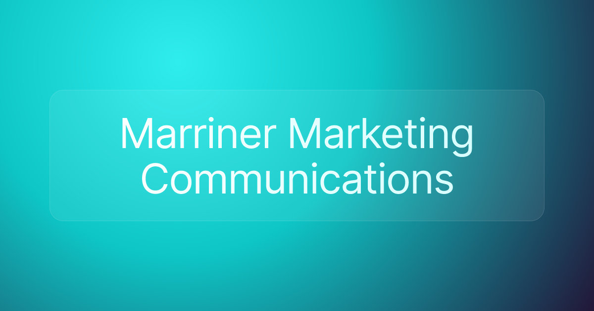 Marriner Marketing Communications