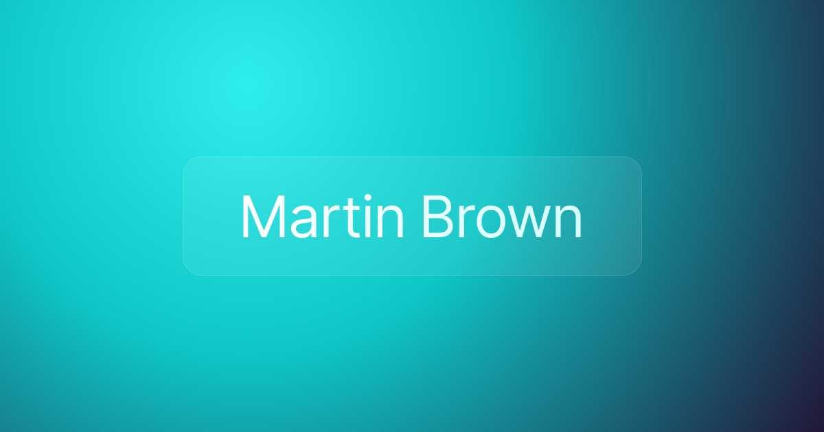 Martin Brown