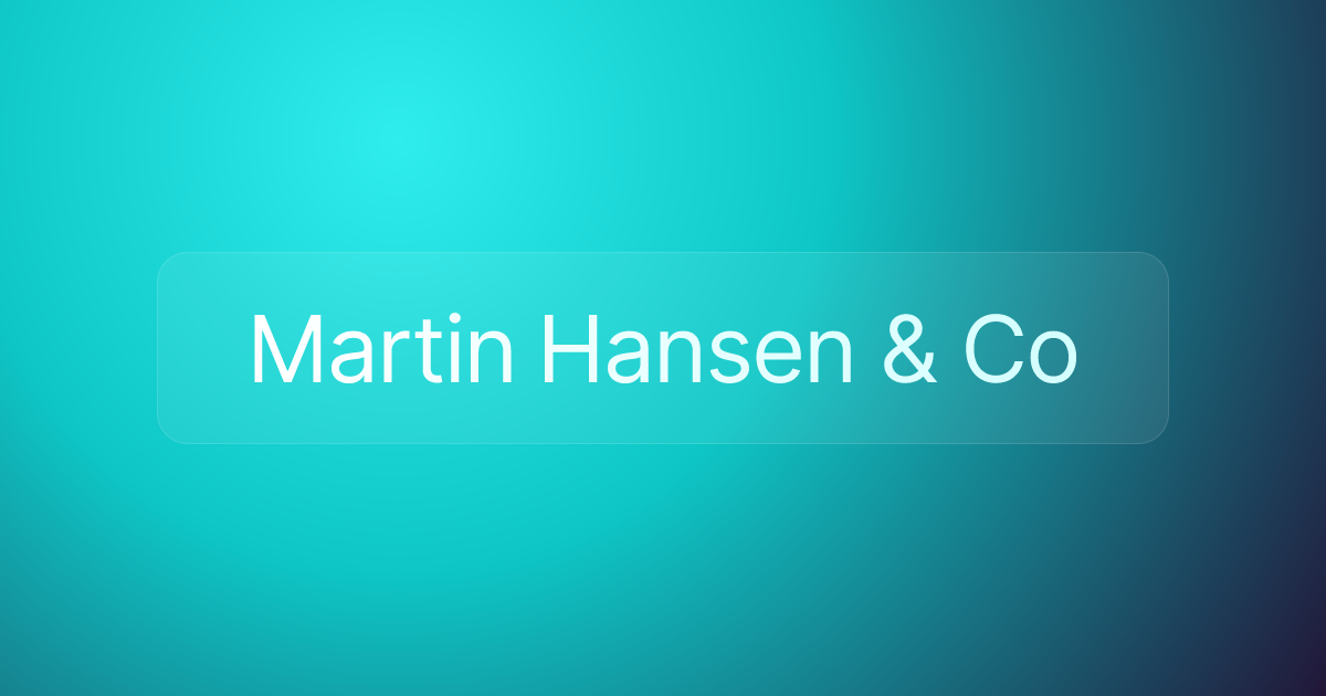 Martin Hansen & Co