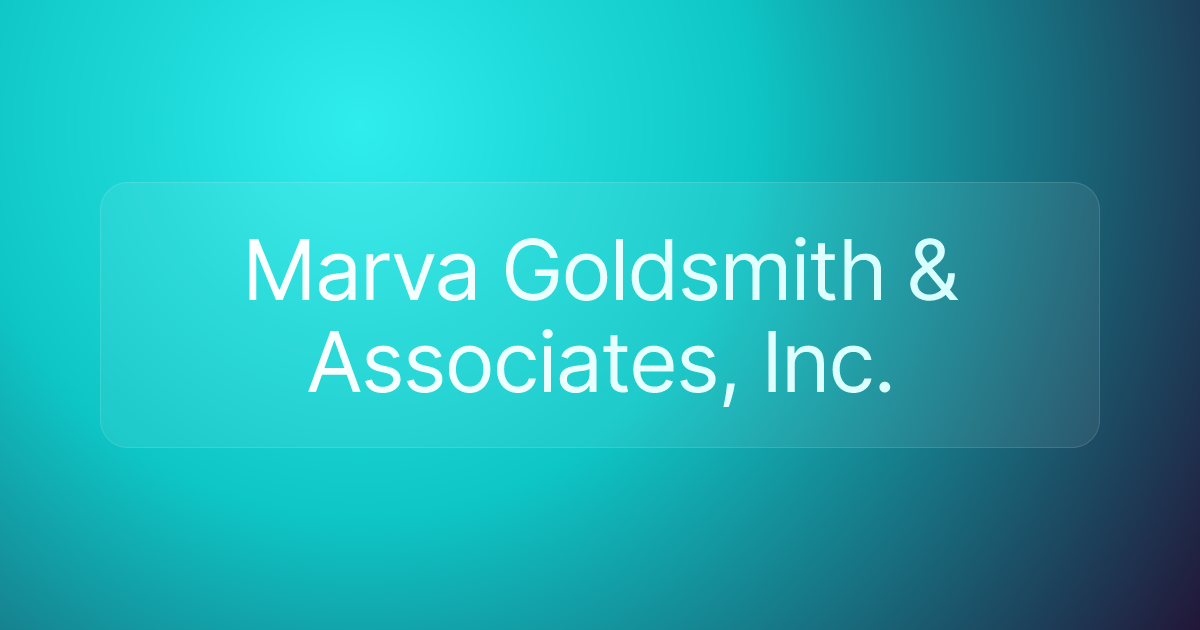 Marva Goldsmith & Associates, Inc.