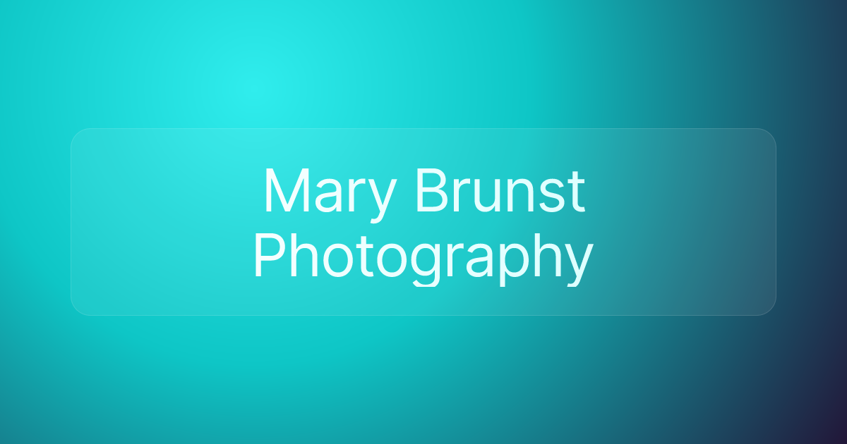 Mary Brunst Photography