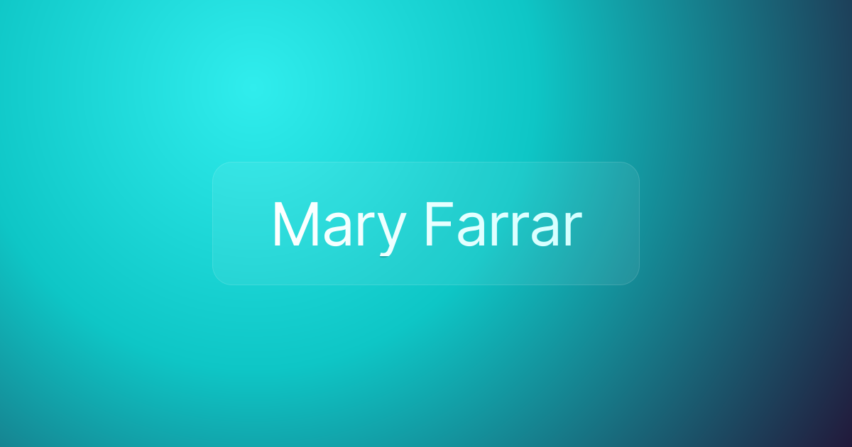 Mary Farrar