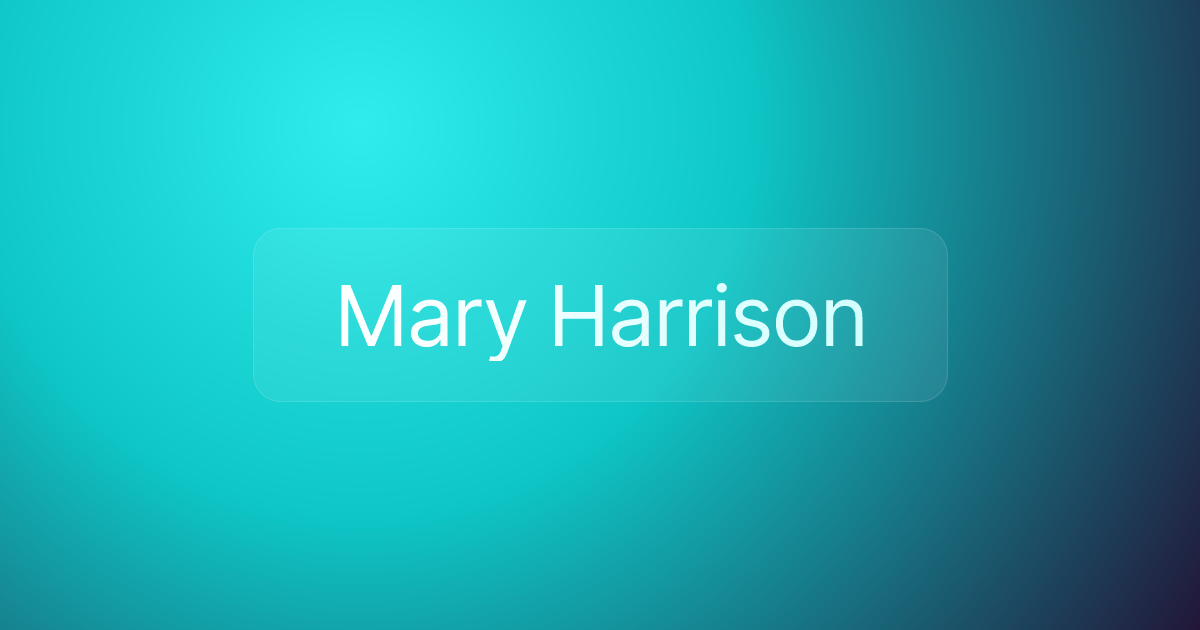 Mary Harrison