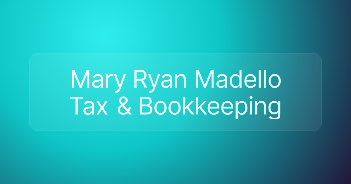 Mary Ryan Madello Tax & Bookkeeping