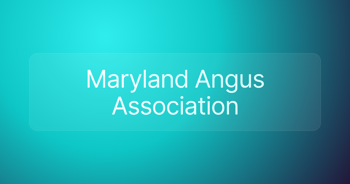Maryland Angus Association