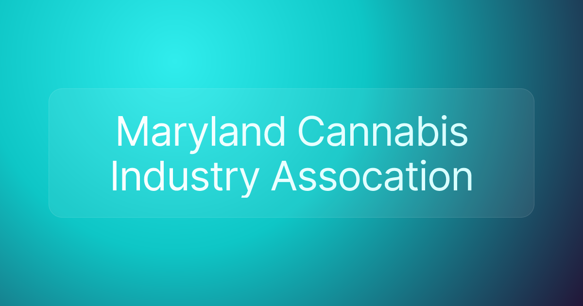 Maryland Cannabis Industry Assocation