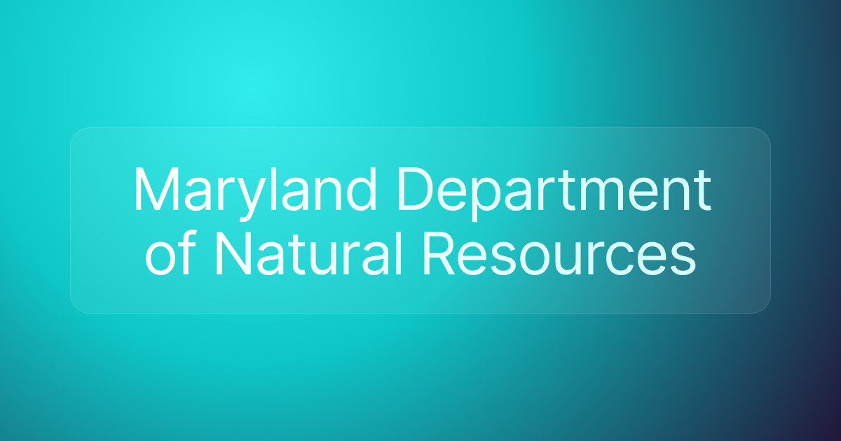 Maryland Department of Natural Resources