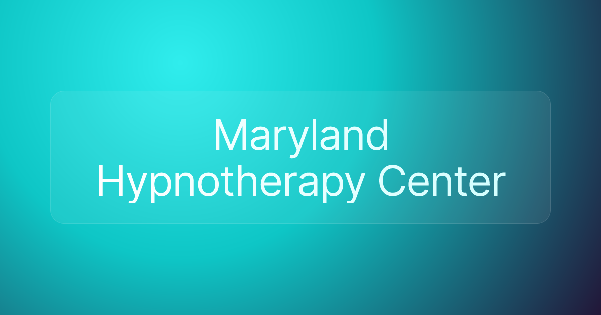 Maryland Hypnotherapy Center