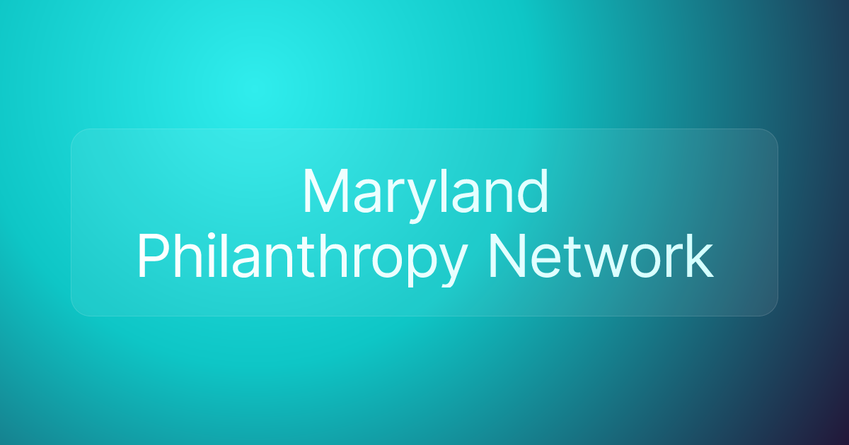 Maryland Philanthropy Network