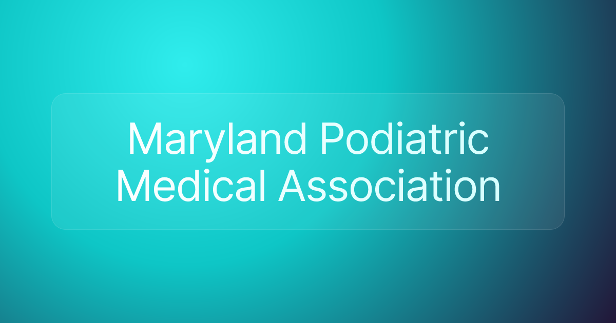 Maryland Podiatric Medical Association