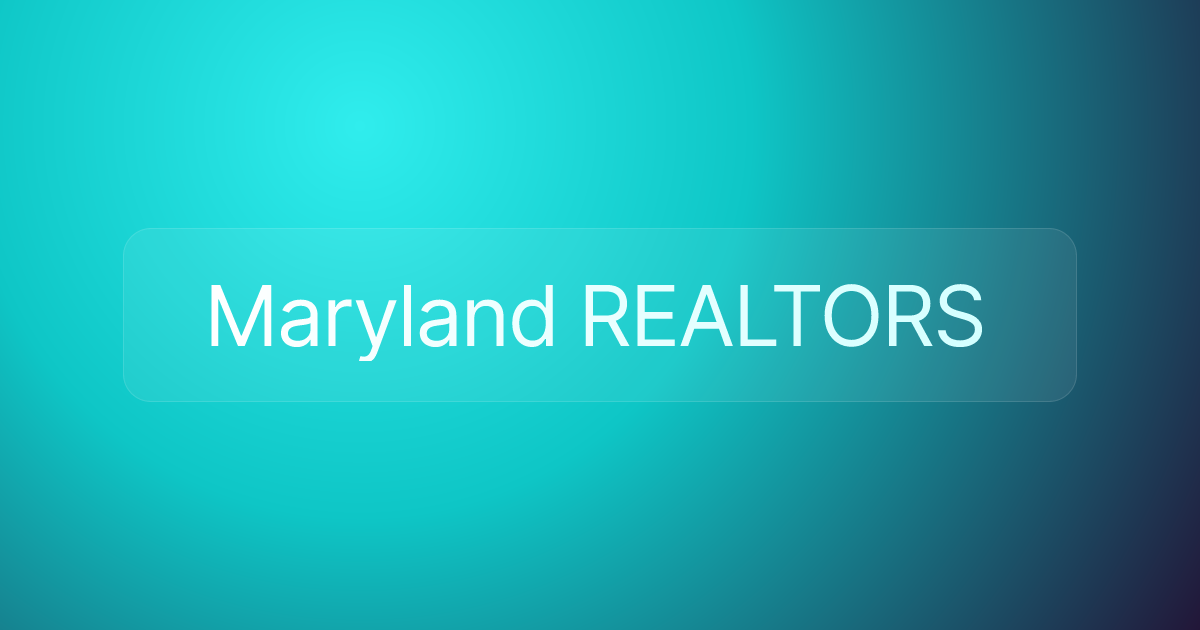 Maryland REALTORS