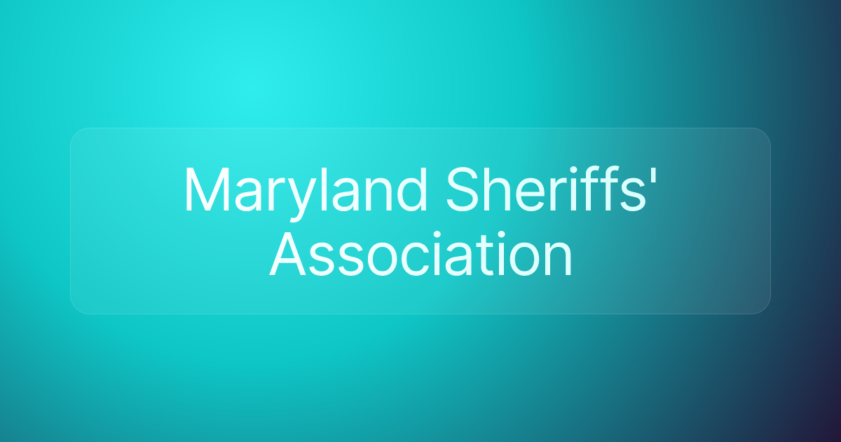 Maryland Sheriffs' Association