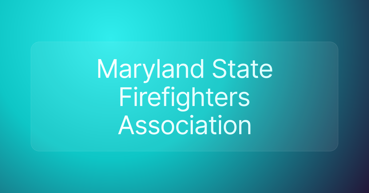 Maryland State Firefighters Association