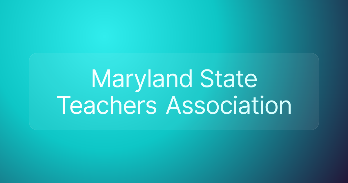 Maryland State Teachers Association