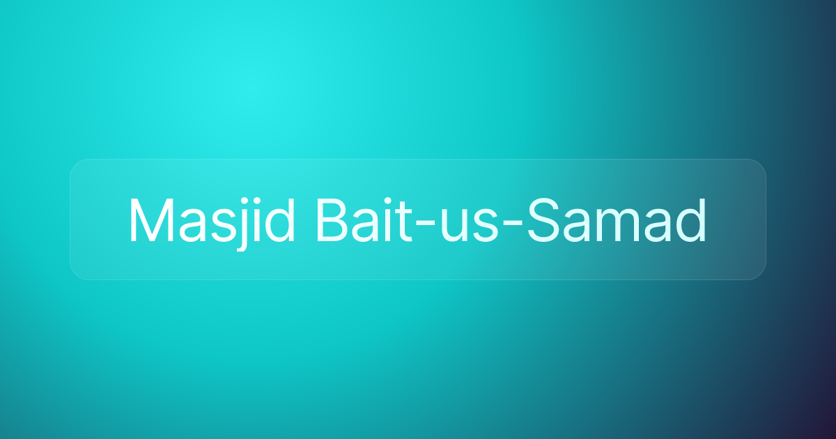 Masjid Bait-us-Samad
