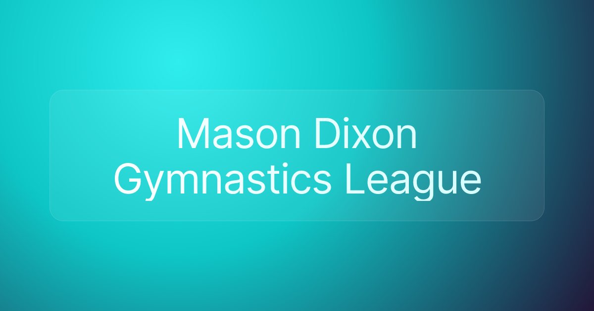 Mason Dixon Gymnastics League