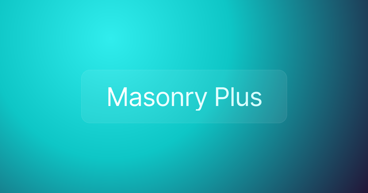 Masonry Plus