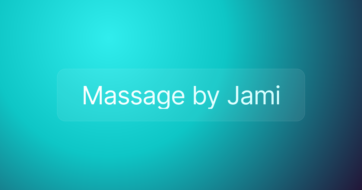 Massage by Jami