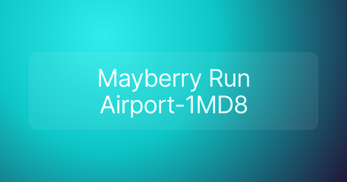 Mayberry Run Airport-1MD8