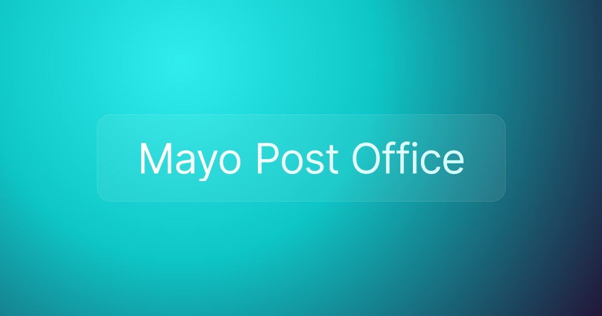 Mayo Post Office