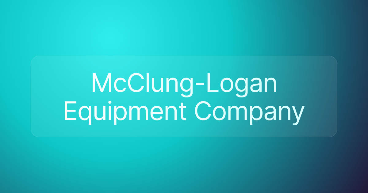 McClung-Logan Equipment Company