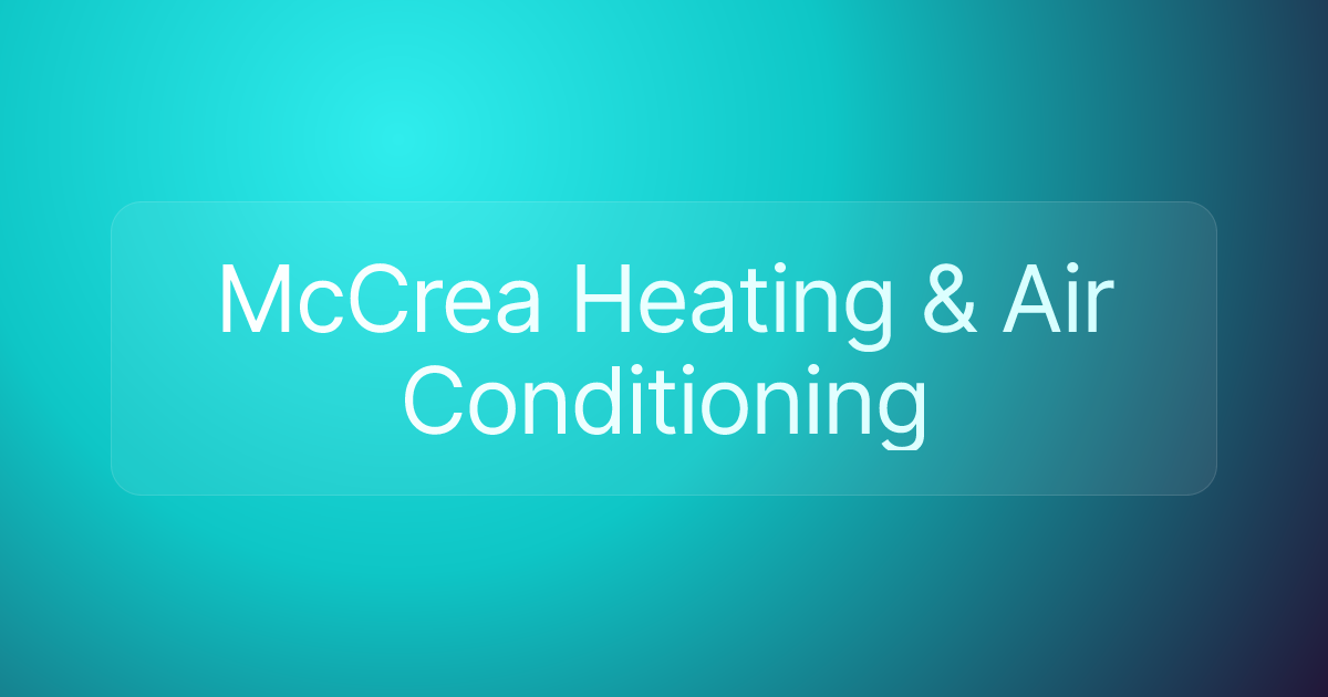 McCrea Heating & Air Conditioning