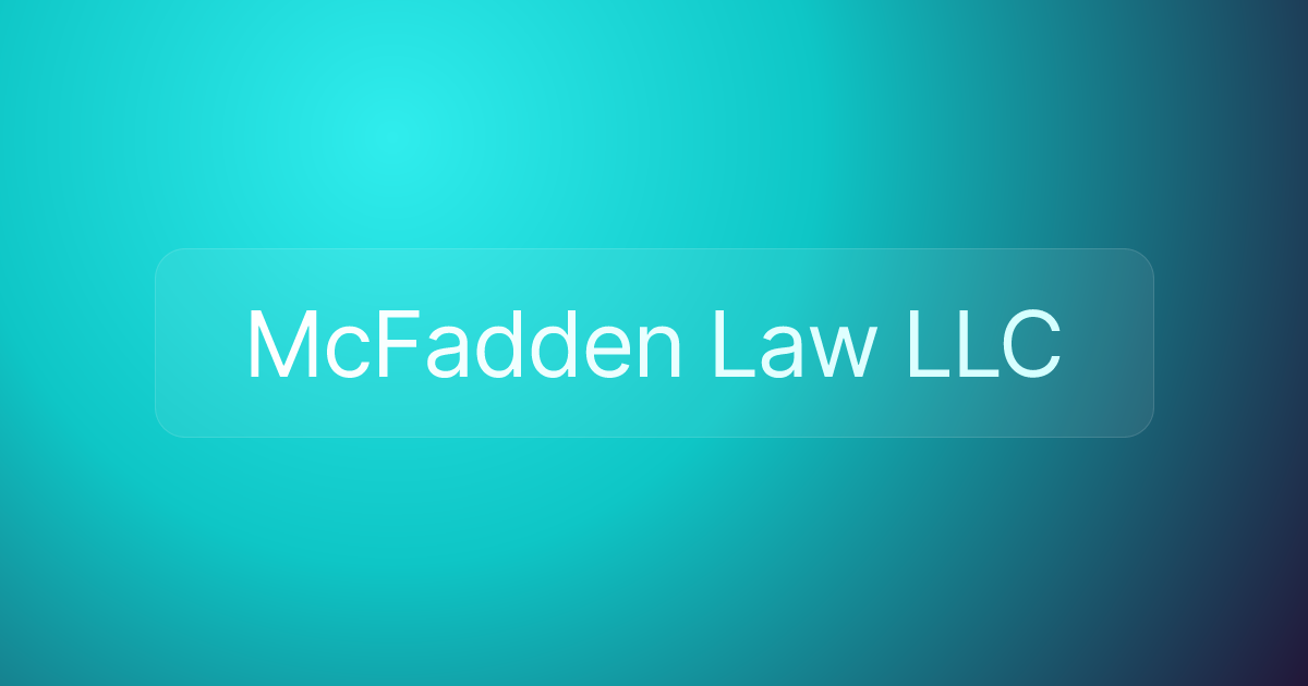McFadden Law LLC